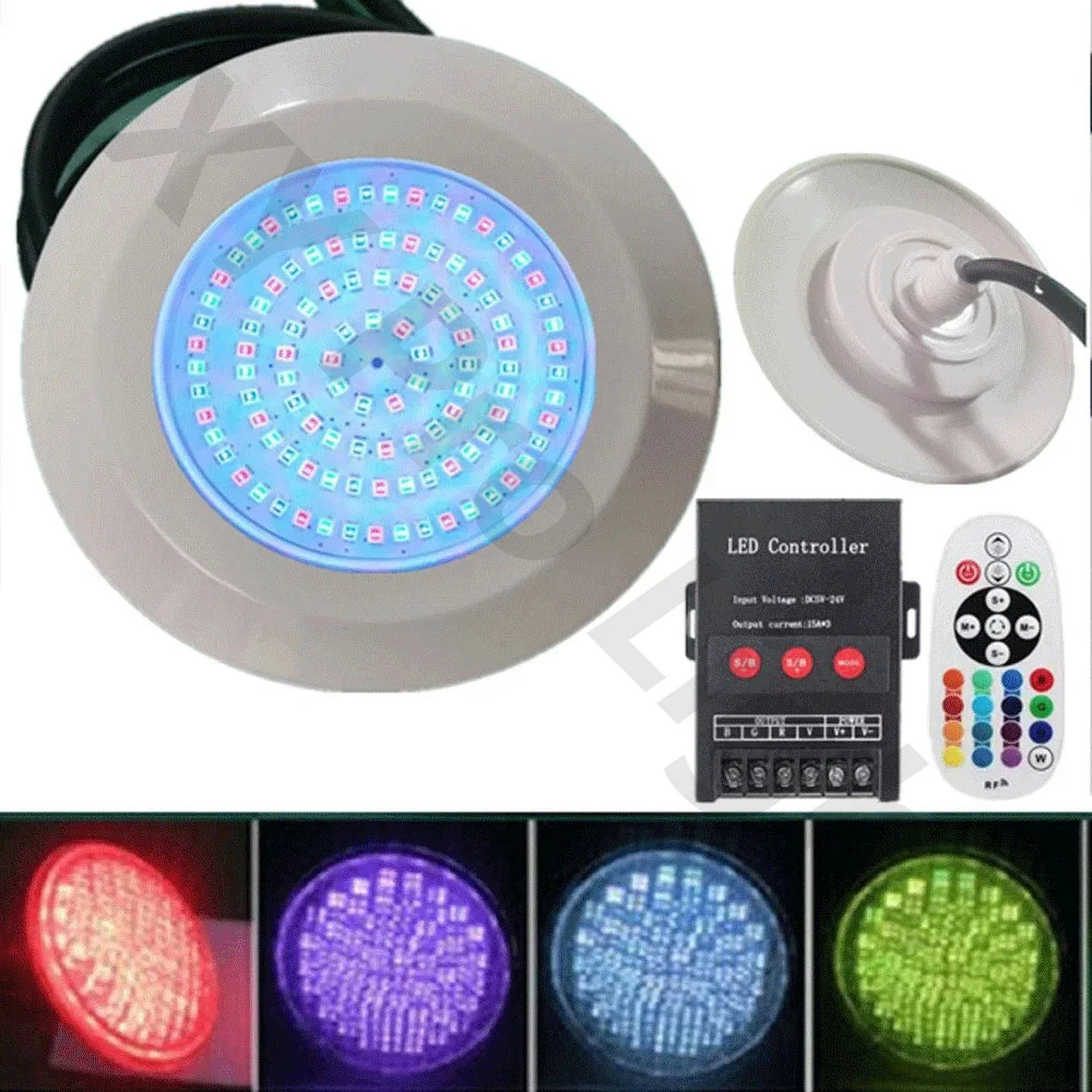 12W RGB LED Pool Lights Waterproof IP68 DC12V 9W Outdoor/Indoor Underwater Light Fountain Landscape Lamp Piscina Luz Spotlight 2pcs for hisense rongsheng refrigerator bar led light strip e349766 mddz 162a 1629348 dc12v 2w led light 1629348