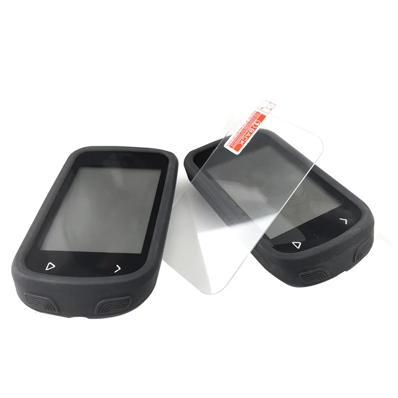 Custodia protettiva con pellicola protettiva temperata per custodia in Silicone per Computer da bicicletta BSC100S con pellicola protettiva temperata