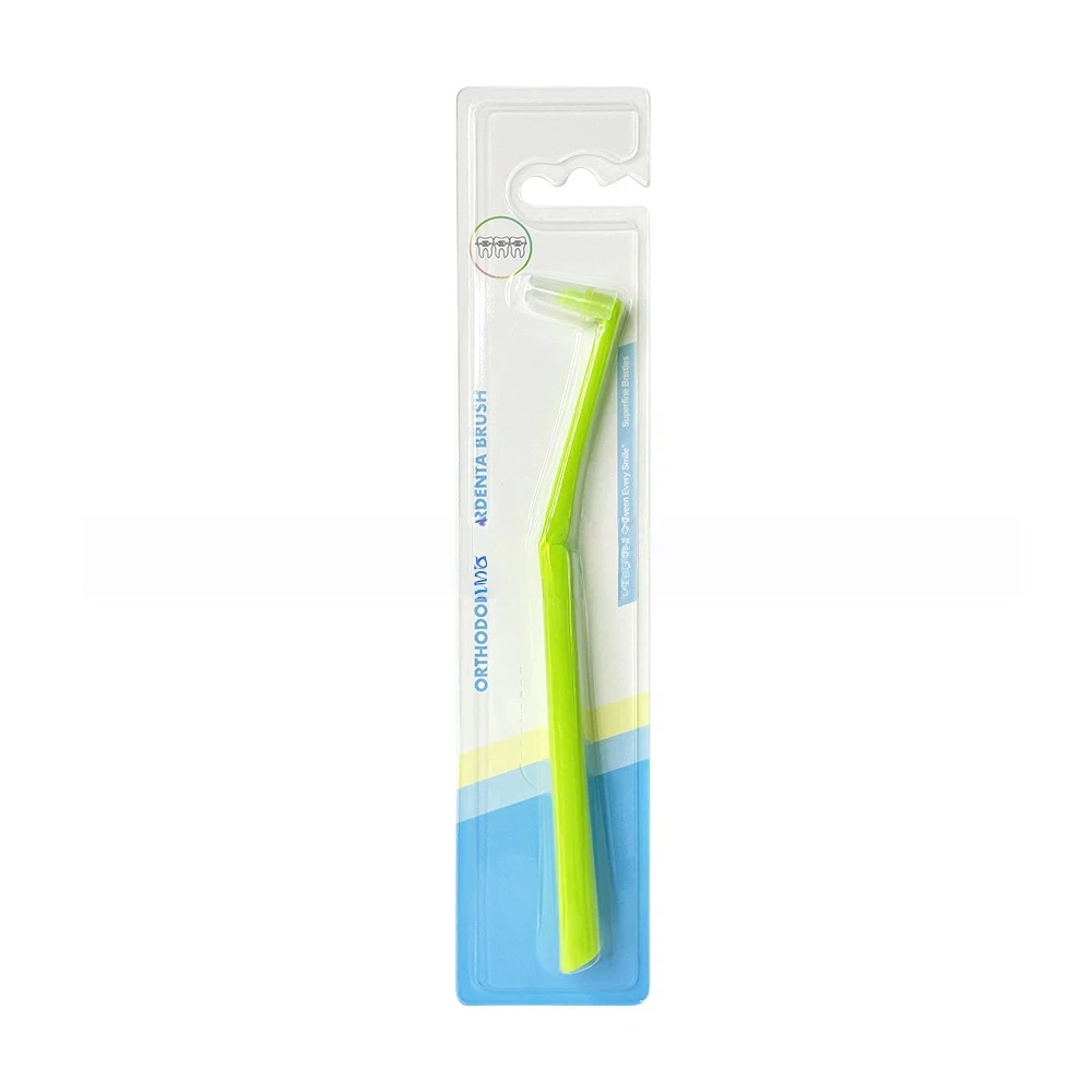 Compact Interdental Brush with Soft Bristles