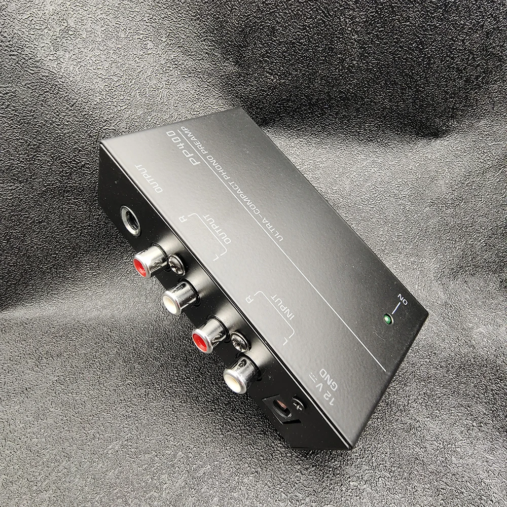 미니 PP400 EU US 플러그 앰프, 울트라 컴팩트 포노 프리앰프, 오디오 앰프 앰프, 2xRCA 입력, 2xRCA 1/4 인치 TRS 출력