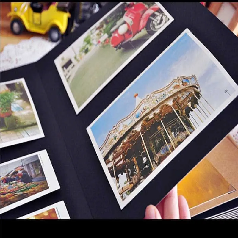 High Quality Romantic Eiffel Tower Photo Album A4 Handmade Vintage DIY Scrapbooking Photo Album Card Stock