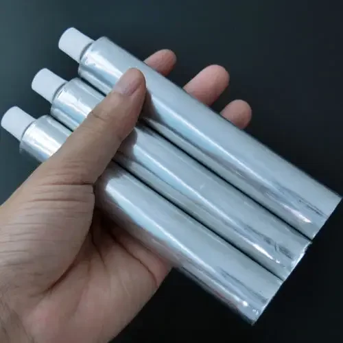 10개/팩 빈 은색 알루미늄 치약 튜브 미봉인 5ml 10ml 30ml 야외 휴대용