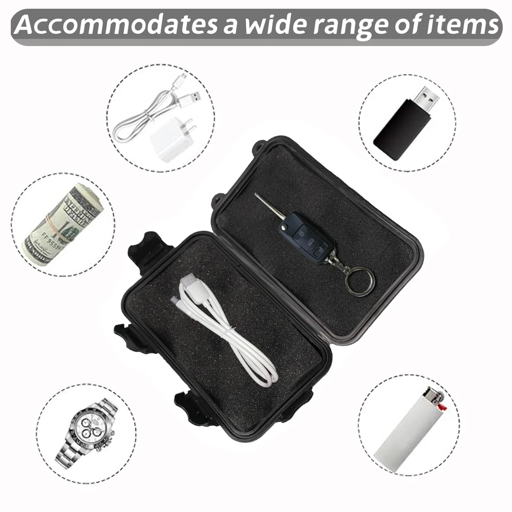 Magnetic Key Holder Under Car Hide Key Box with Strong Magnet Waterproof Magnetic Key Hider Rustproof Magnetic Storage Box 5