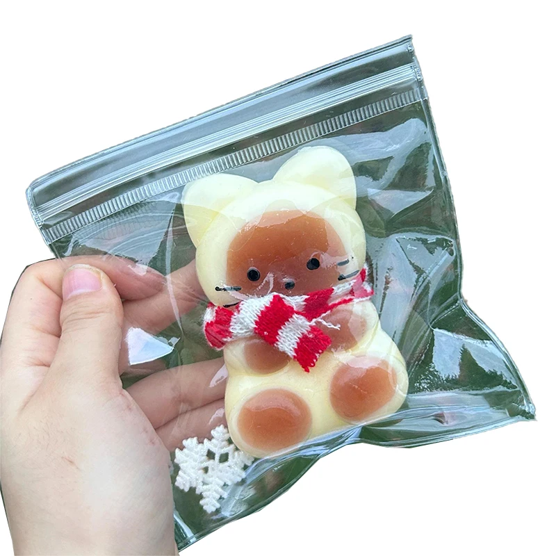 Cartoon Kawaii Plush Cats Slow Rebound Toy Creative Soft Feel Pinching Fingertip Toy Kids Stress Relief Toy Cute Girl Gift 6