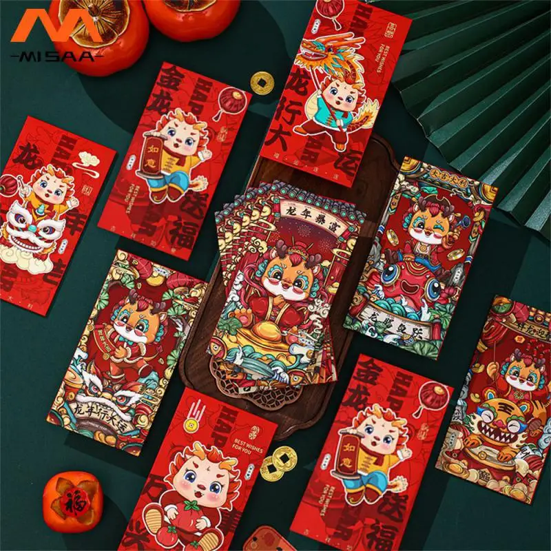 

New Red Envelope Strong New Year Flavor National Tide Personality Thousand Yuan Chinese Zodiac Red Envelope Red Envelope Bag