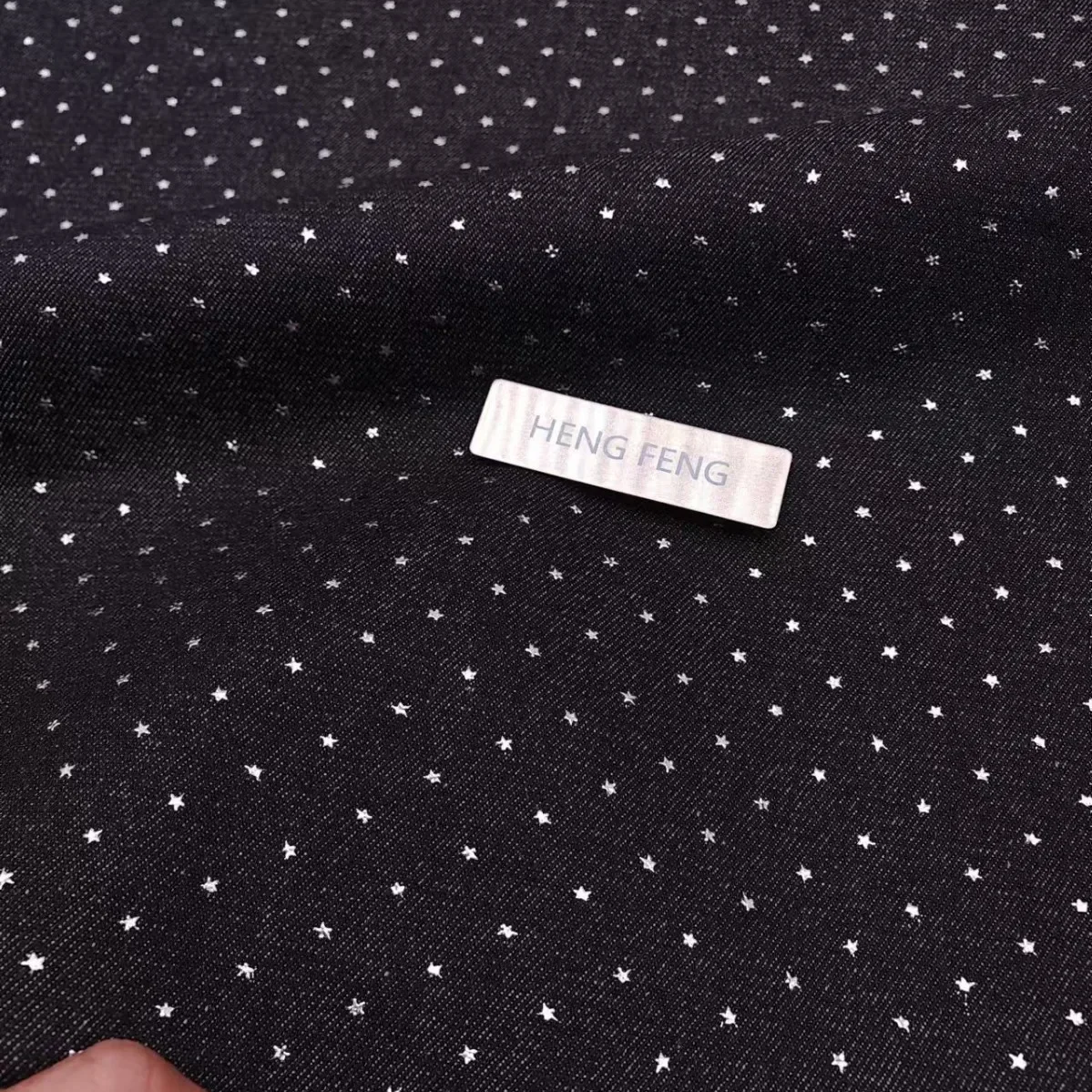 Star Dust Washed Glue Fabric Jeans Skirt Jacket Set Clothing Bag Spring Autumn Denim Fabric Accessories for Men Women Children