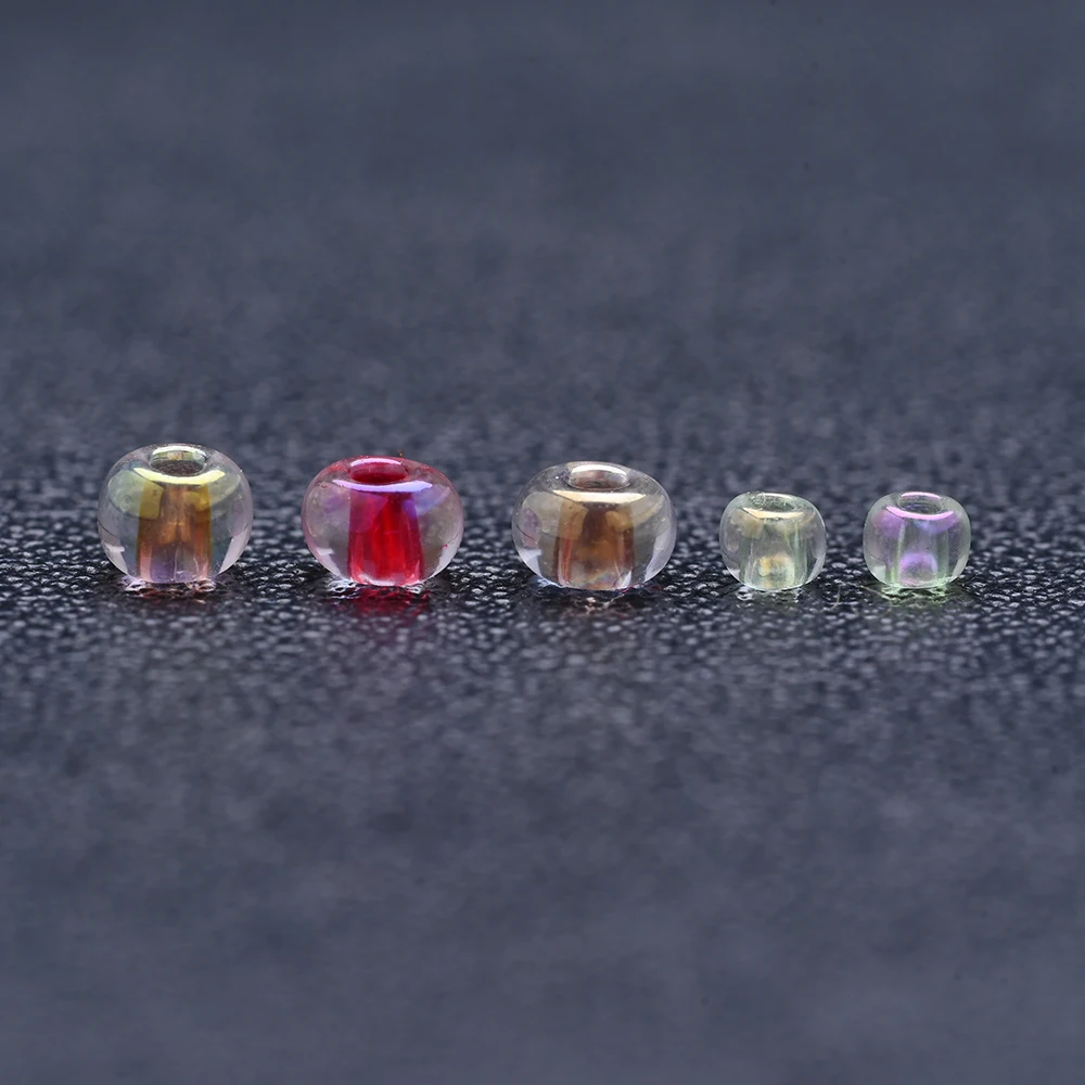 500/1000 Stück 2 mm 3 mm Glas Super hochwertige AB transparente Reisperlen bunte lose Spacer Rocailles für DIY Schmuckherstellung – Detail 7