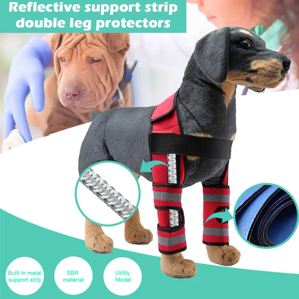 

New Dog Elbow Brace Protector Anti-Lick Wound Soft Breathable Pain Relief Shoulder Support Elbow Sleeves Pads for Canine El I3Z5