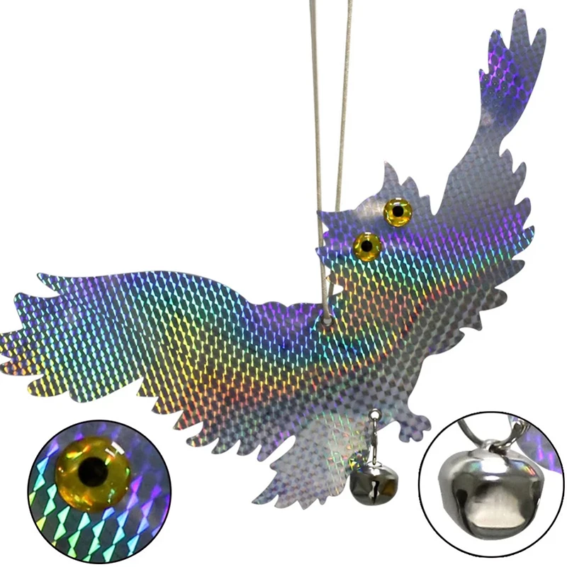 Owl Bird Repellent Control Scare Device Laser Reflective Fake Owl