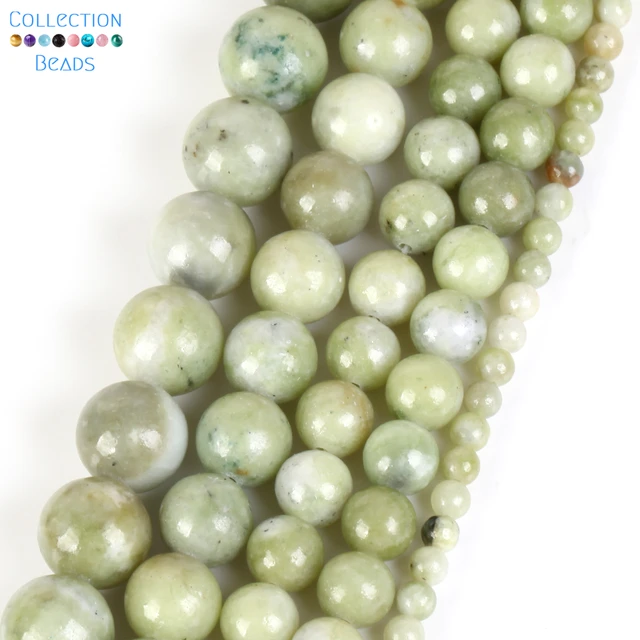 AAA 100% Natural Round Chinese Jade Beads Stone Beads For Jewelry Making  DIY Bracelet Necklace 4/6/8/10/12 mm Strand 15