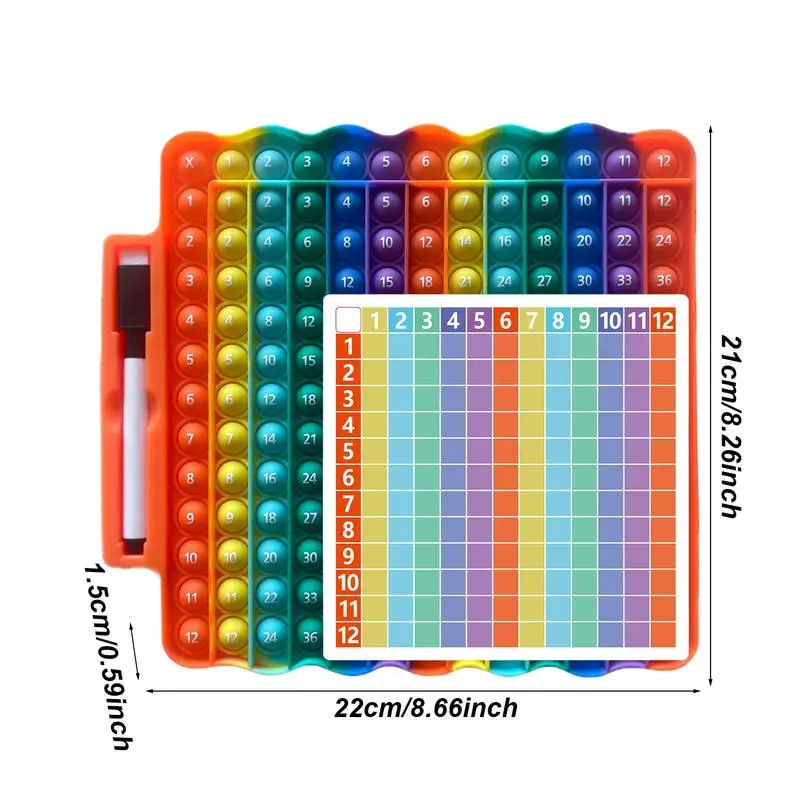 Multiplication Chart Funny Math Fidget Toy Multiplication Games Addition Chart 12x12 Times Table Montessori Educational Toys