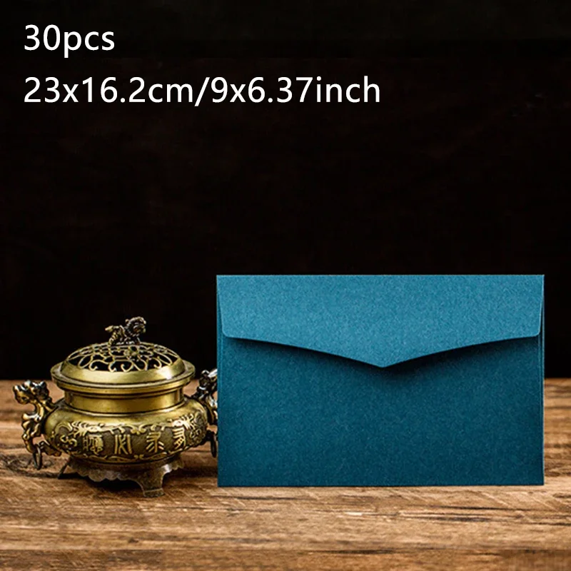 Envelope 23x16.2cm small business supplies 200g paper kraft postcard message packaging invitation wedding stationery kraft paper envelopes 30pcs