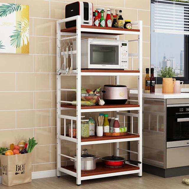 Kitchen Storage Cabinet Microwave Stand  Wood Microwave Stand Storage -  Kitchen - Aliexpress