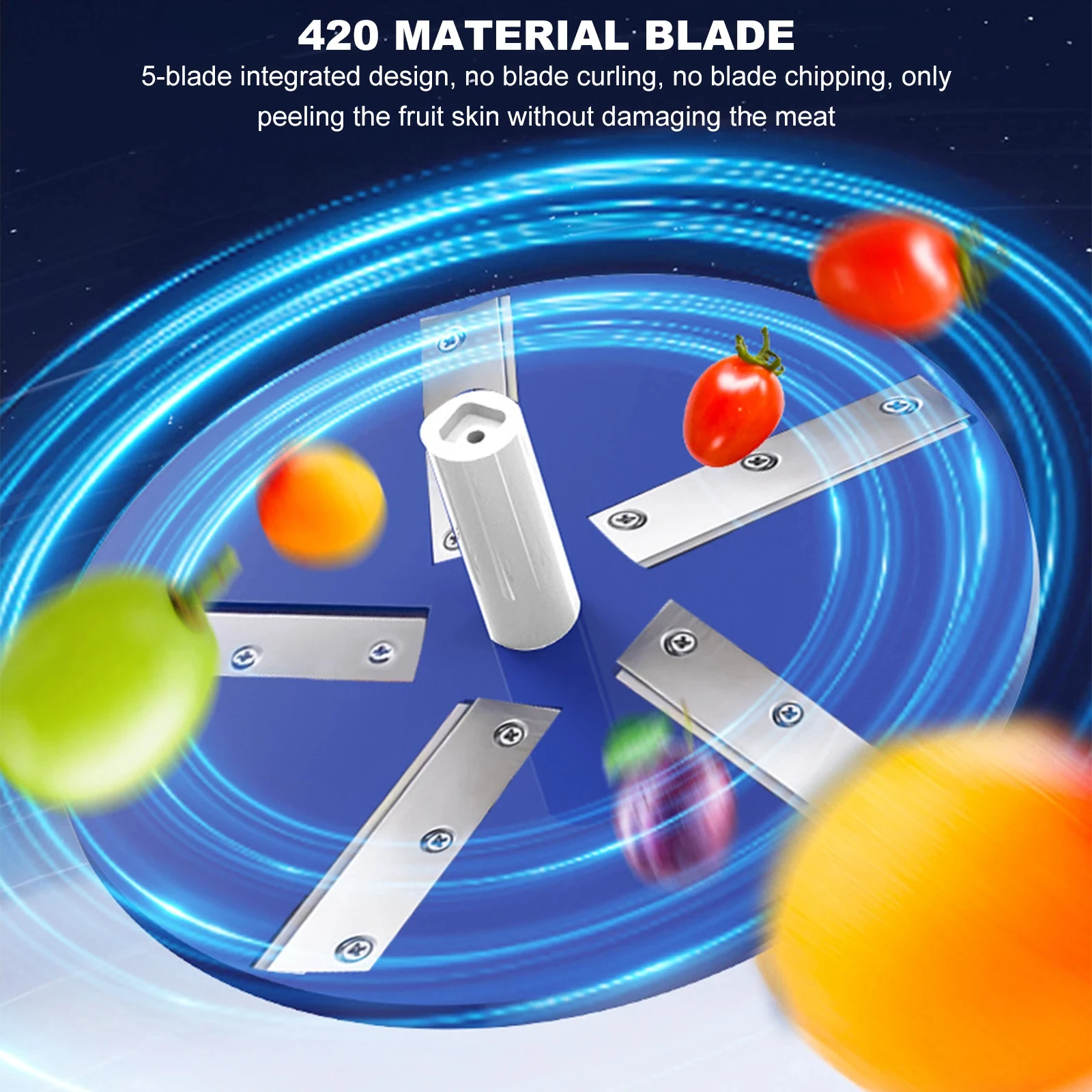 Rechargeable Fruit Peeler Automatic Electric Grape Peeler Machine for Grapes Cherry Tomatoes Garlic Rechargeable Brushless Motor