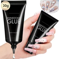 1pc Nail Rhinestone Glue Gel for Nails 30g Super Strong Adhesive Gel for Nail Gem Jewelry Glitter Crystals Beads Diamonds Charms 1