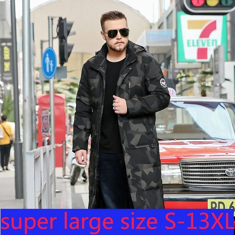 

Jacket New Suepr Large Oversized Overcoat Fashionable Men White Duck Down Thick X-long Casual Plus Size S-10XL11XL12XL13XL