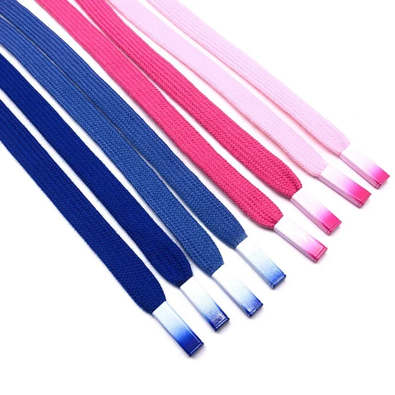 12mm Gradient Metal Buckle Flat Rope Casual Pants Strap Rope Hoodie Hat Accessories DIY Apparel Sewing Band Supplies