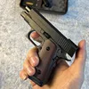 Toy Gun Pistol Shaped Torch Gun Lighter Metal And ABS Windproof w Flashlight 4