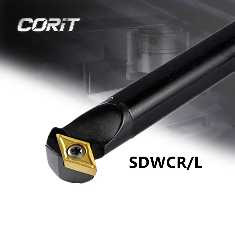 

CORIT SDWCR/L Turning Tool Holder Boring Bar with CNC Carbide Insert DCMT070204 DCMT11T304 Internal Turning Tool Boring Rod