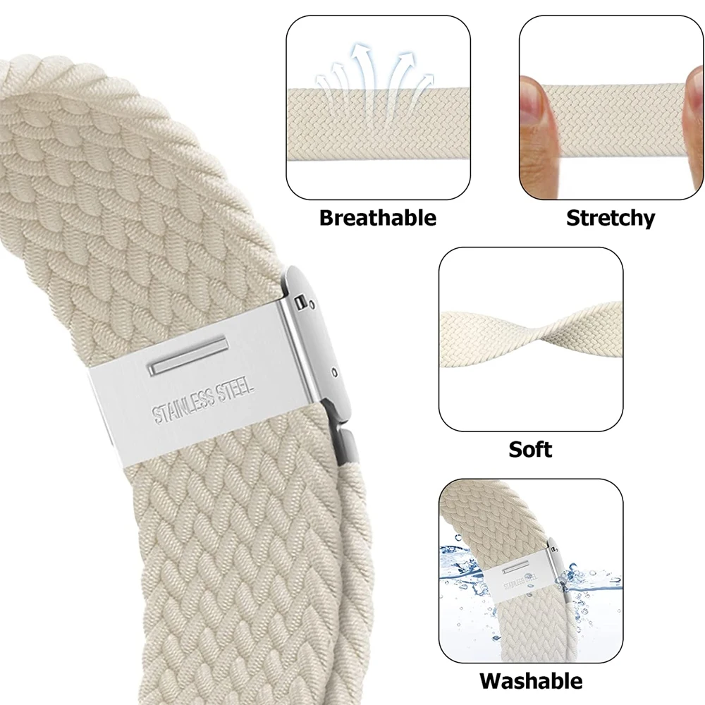 애플 워치 밴드용 브레이드 솔로 루프, 한국 팔찌, iWatch 시리즈 8, 9, 7, 3, 5, se, 6, 4 울트라 스트랩, 45mm, 44mm, 49mm, 40mm, 41mm, 42mm