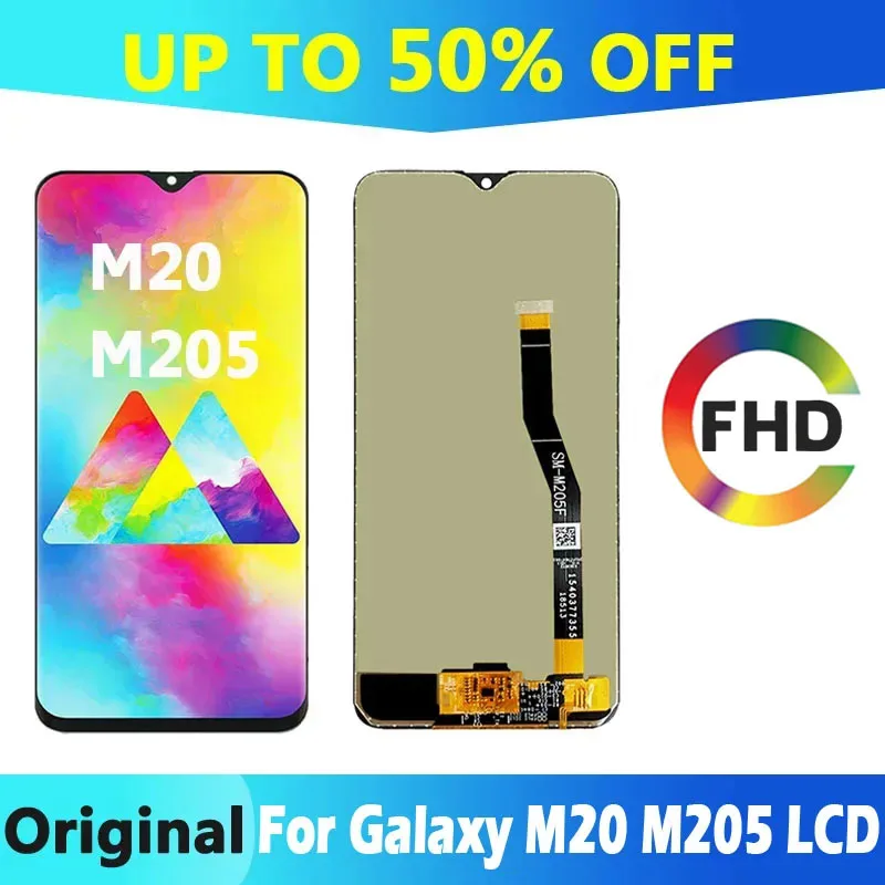 

6,3 ''протестированный ЖК-дисплей M20 для Galaxy M20 2019 lcd SM-M205 M205F M205G/DS, ЖК-дисплей, сенсорный экран, дигитайзер в сборе, замена