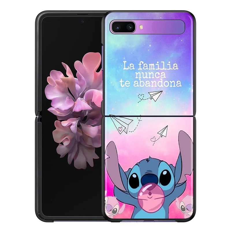 Shockproof fashion mobile hard shell Cover ilo Stitch For Samsung Galaxy Z Flip 3 5G Black Fundas Phone Case z flip3 cover