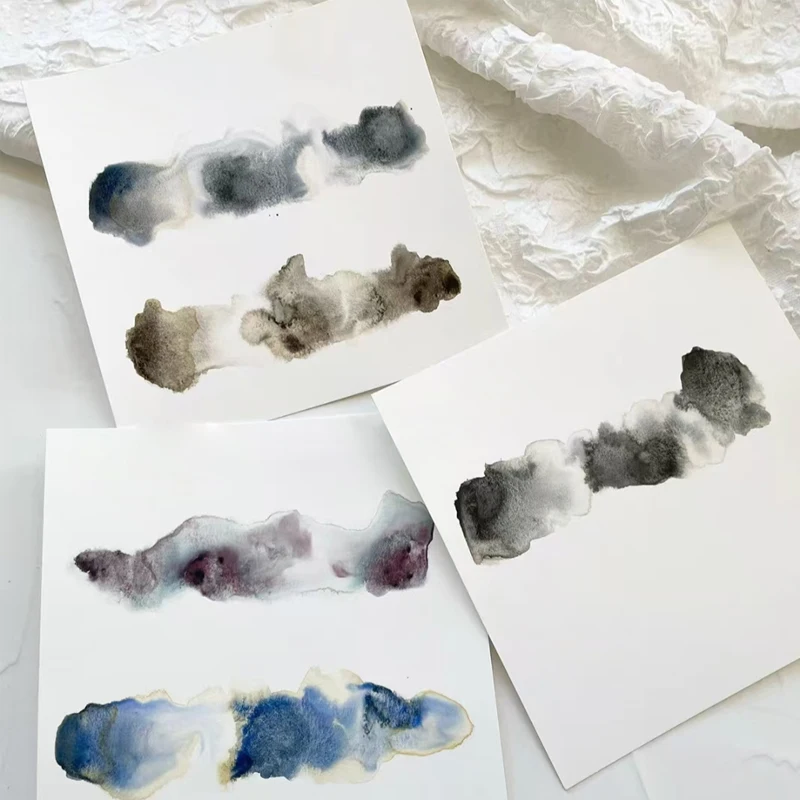 Limited Edition 5x1ML Super Granulation Haze Watercolor Paint Set for Schmincke, Hand-packed Pigments Aquarela Art Supplies
