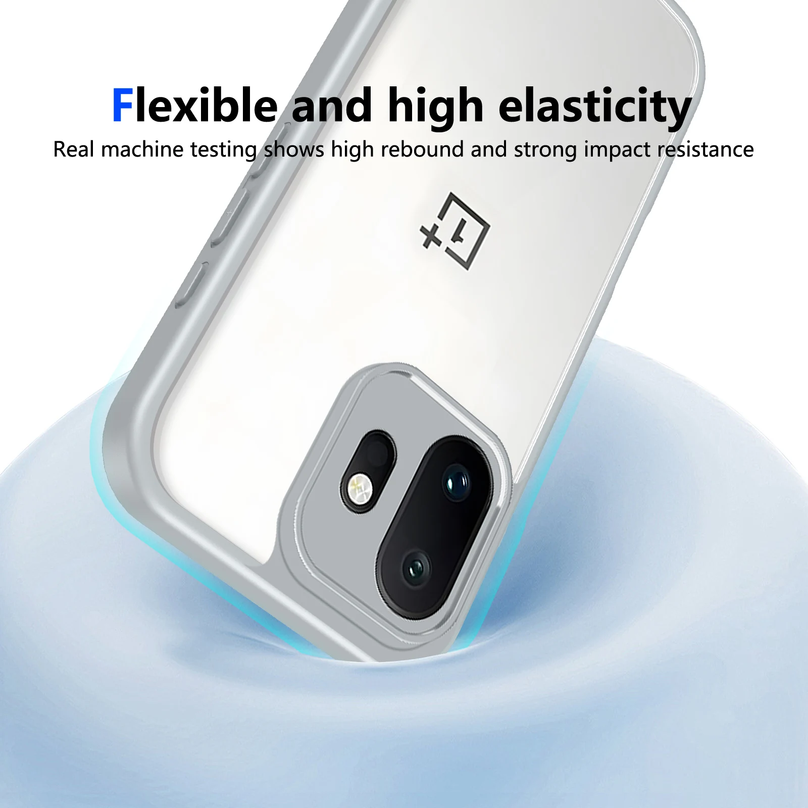 Premium Clear Silicone Frame Protective Shockproof Cover