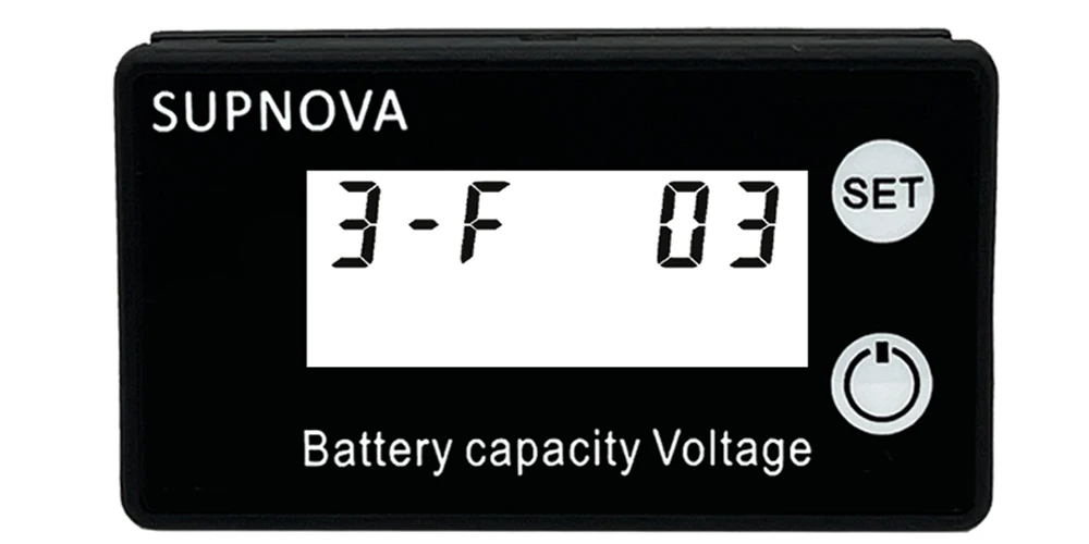 Lithium iron phosphate battery setting mode for DC voltmeter