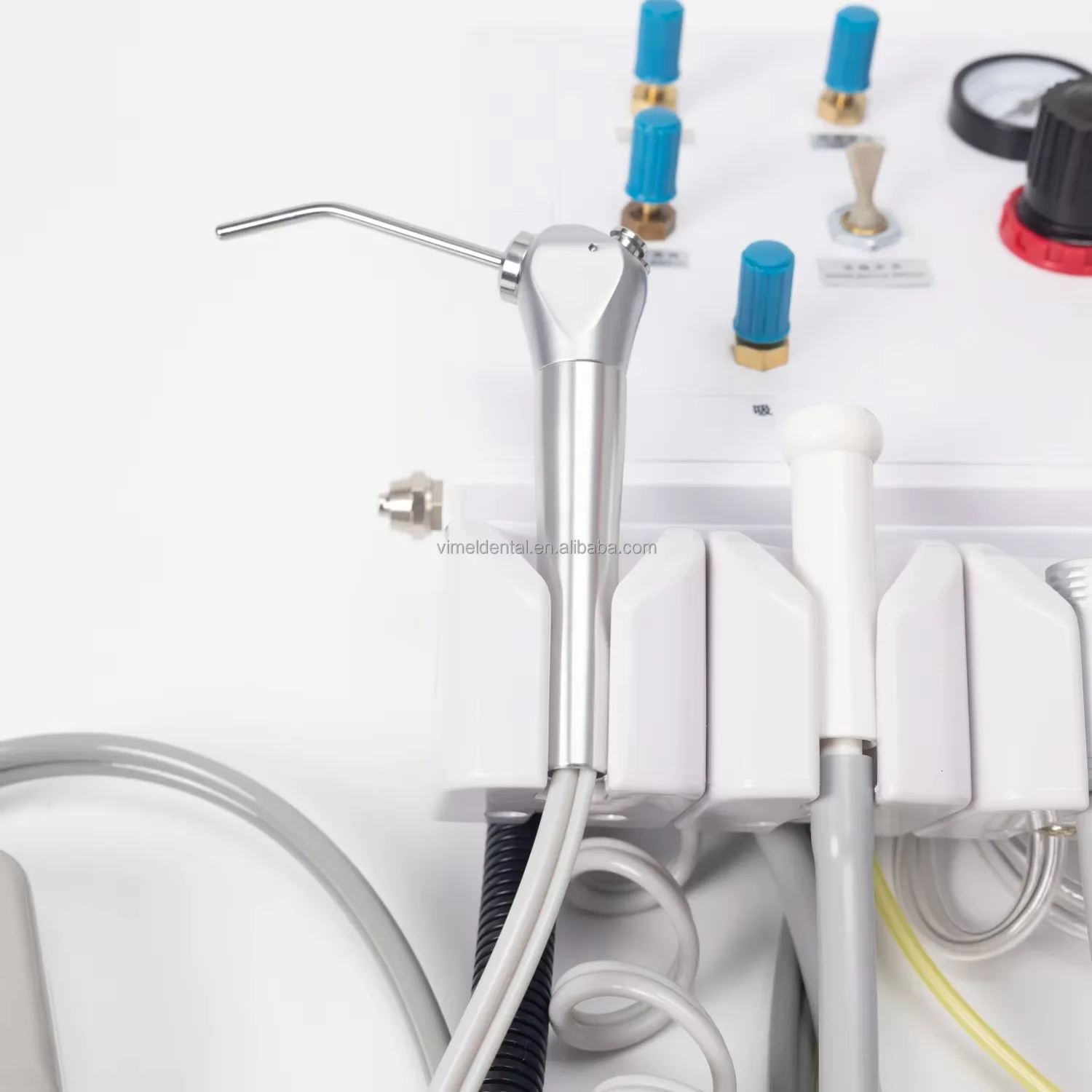 Portable Wall Hanging Dental Turbine AZDENT Portable Dental Turbine Unit With 4-Hole Syringe & Weak Suction - Works With Air Compressor Orthodontics Dental Handpiece Motors & Turbines