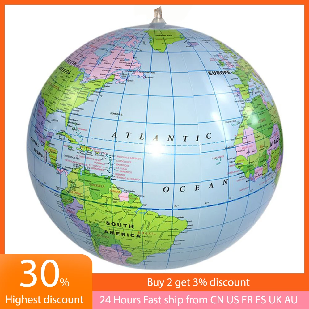 American Educational Inflatable World Globe 24 