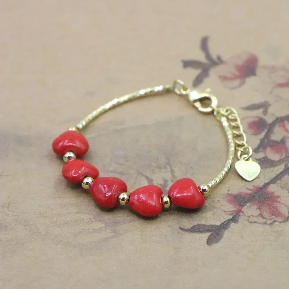 Charm Bracelet Baby Girls Lobster Clasp Natural Stone Bead Accessories Girls Yoga Christmas Wedding Gift Jewelry Fashion
