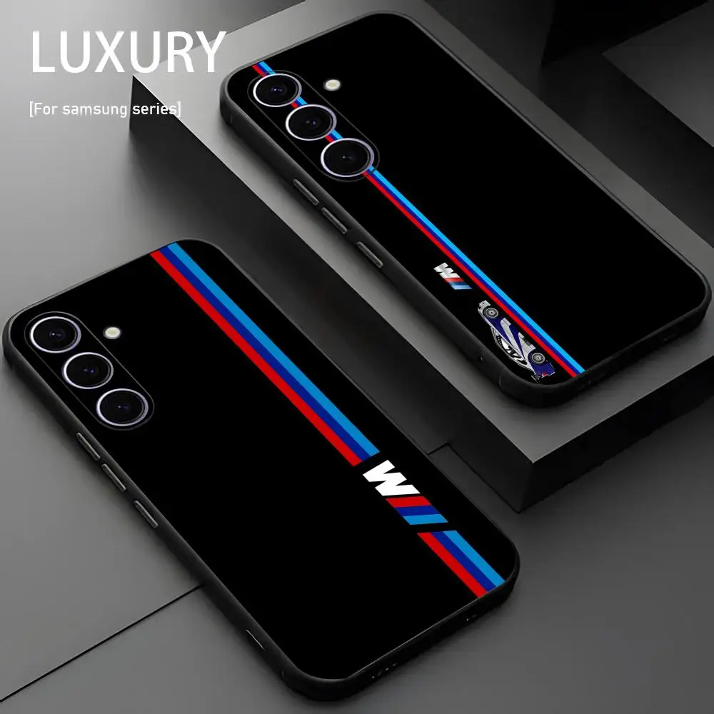Sleek Black Car-Inspired Soft Phone Case