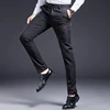 High Quality Men Suit Pants Smart Casual Office Trousers Business Pants For Men Wedding Party Dress Trousers Mens Stripe Pants 6