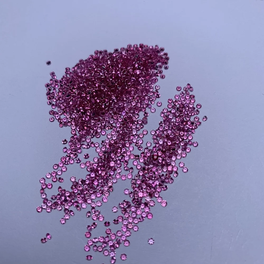Pirmiana Wholesale Price 0.8-1.6mm Hot Red Natural Spinel Loose Melee Gemstone for Jewelry Making