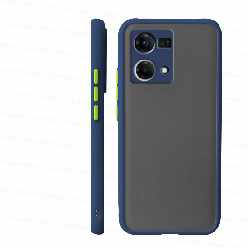 Matēts datora vāciņš priekš OPPO Reno7 4G korpusa Reno 7 4G 5G 7 Pro Cover Triecienizturīgs TPU cietās aizmugures aizsargtālruņa vāciņš priekš OPPO _voghion.com