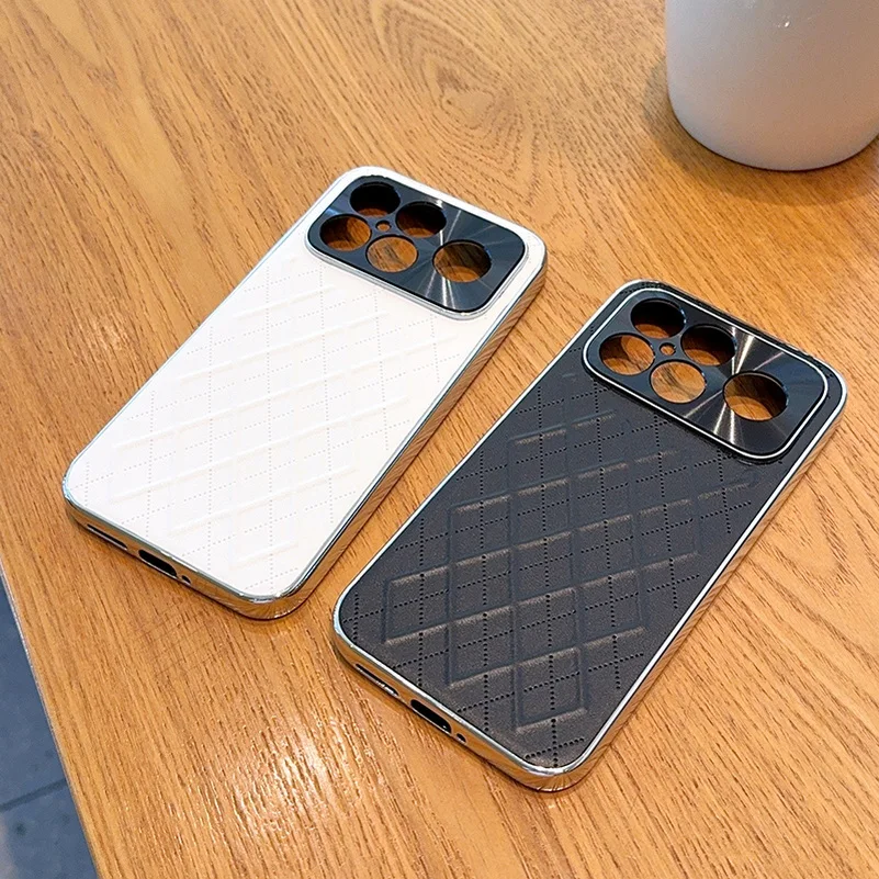 Prismatic Plain Leather Case with Slim Lens Protection