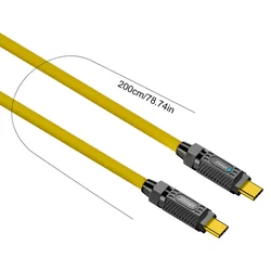 High - Speed 140W Power Delivery USB - C Cable with Data & 8K Audio Video Support (M to M 2m)