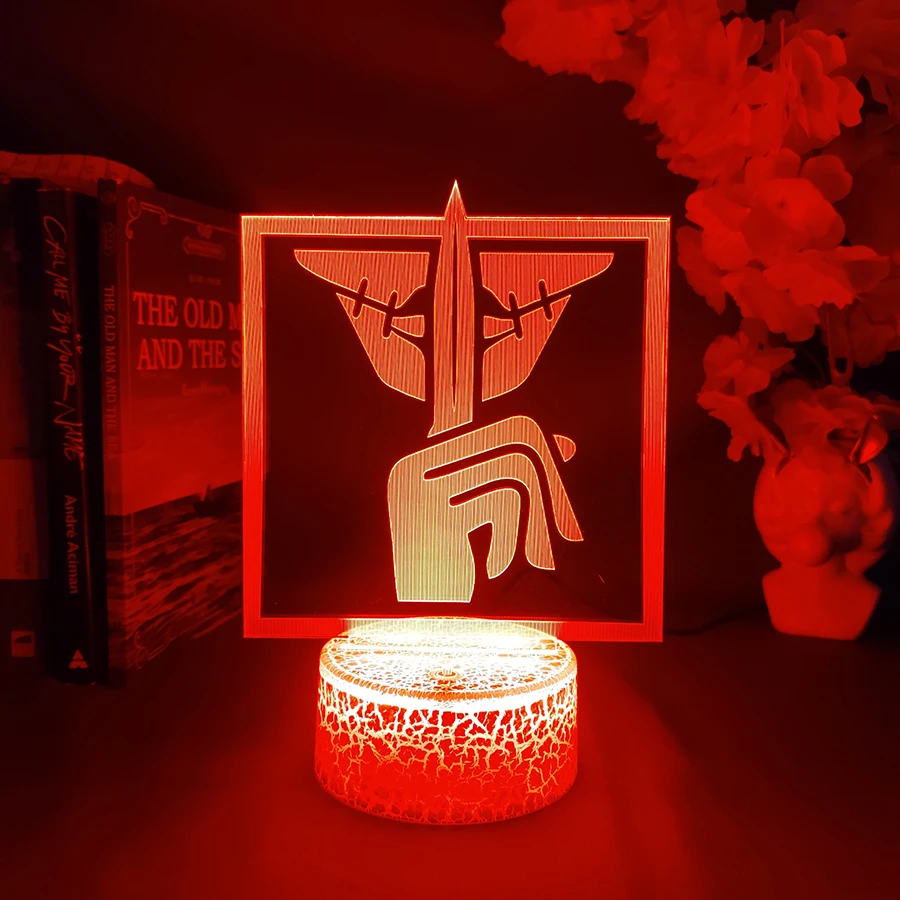 Rainbow Six: Siege Game Lamp Skull Rain Action Defender Operator Cavilla Skill Quiet Logo 3D Acrylic Nightlight Caveira Decor