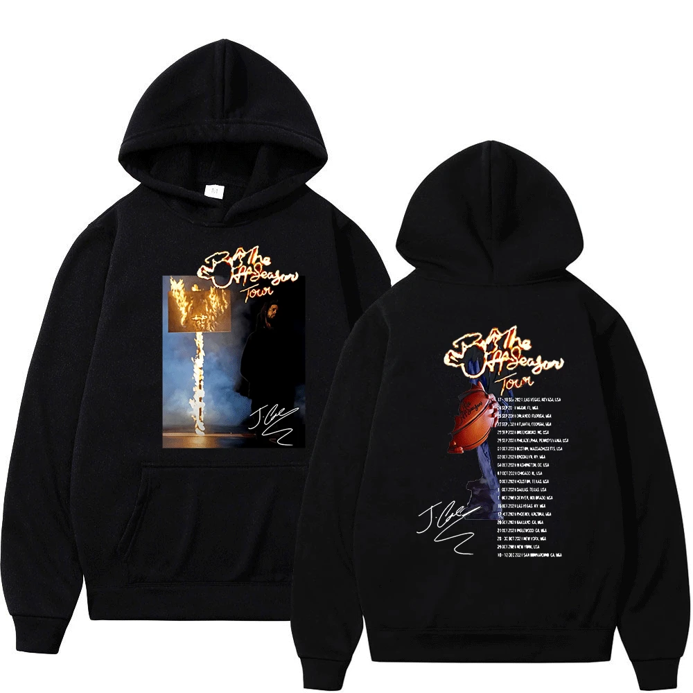 

J Cole The Off Season Tour 2022 Graphic Print Men Women Hoodie Hip Hop Harajuku Oversized Hooded Sweatshirt Spring Pullover Male