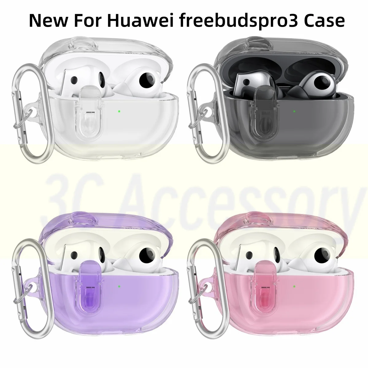 

Прозрачный чехол для Huawei freebuds pro 3 (2023), противоударный защитный чехол для freebuds pro 3