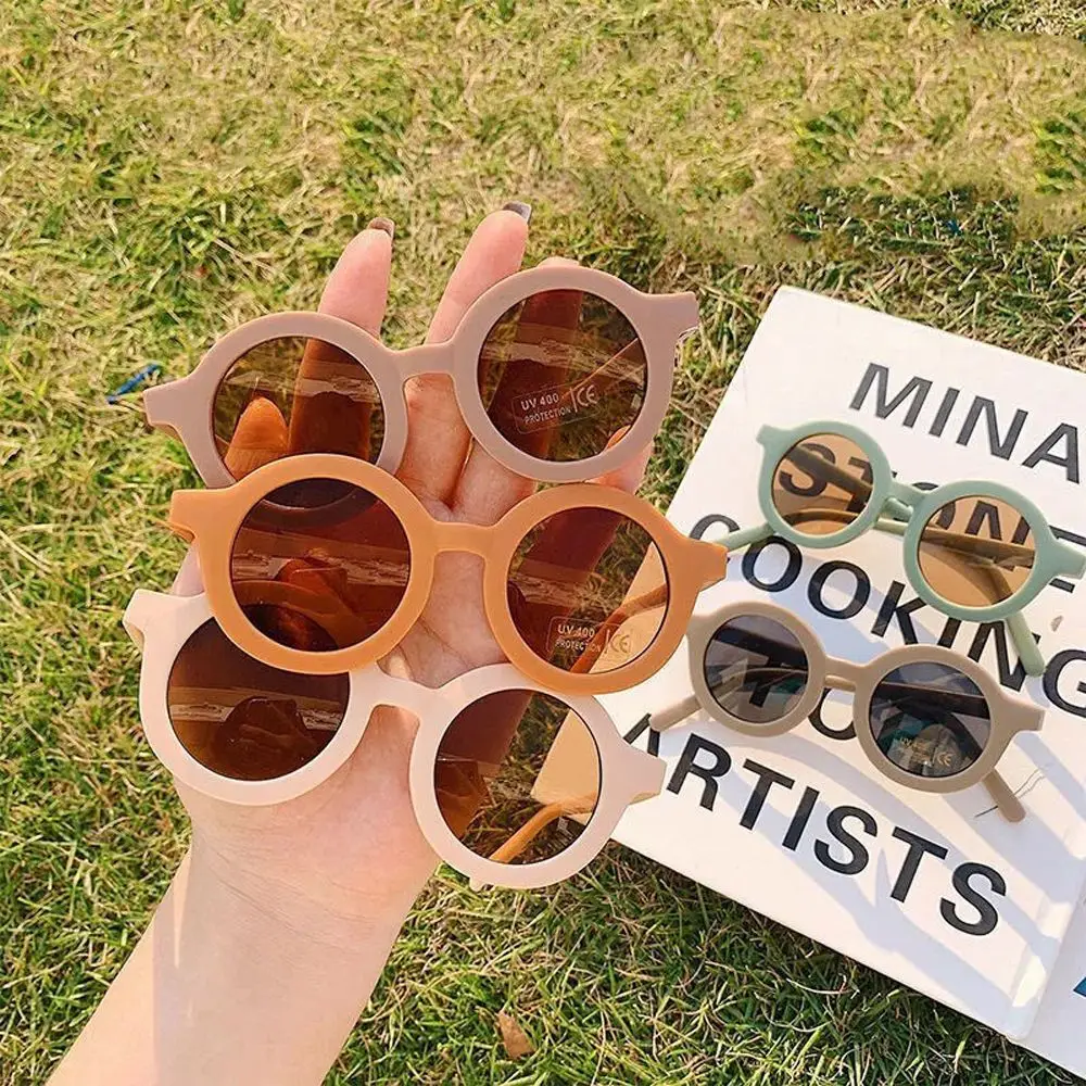 

Fashion Boy Girls Shades Glasses Outdoor Eyewear Kids Sun Glasses Children Sunglasses Korean Style Round Sunglasses