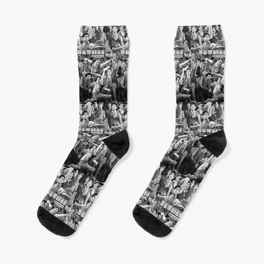 Newsies The Musical Bw Socks Men's Christmas heated Man Socks Women's
