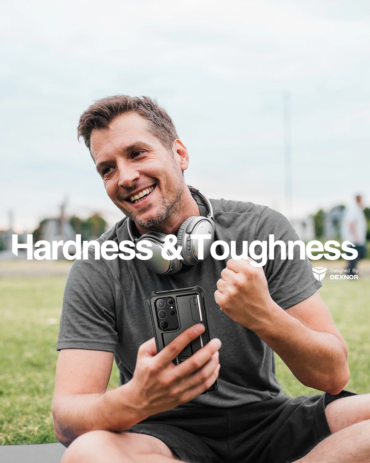 Durable 360° Kickstand Case with Dual Front Frames - Military Grade Shockproof Armor Cover