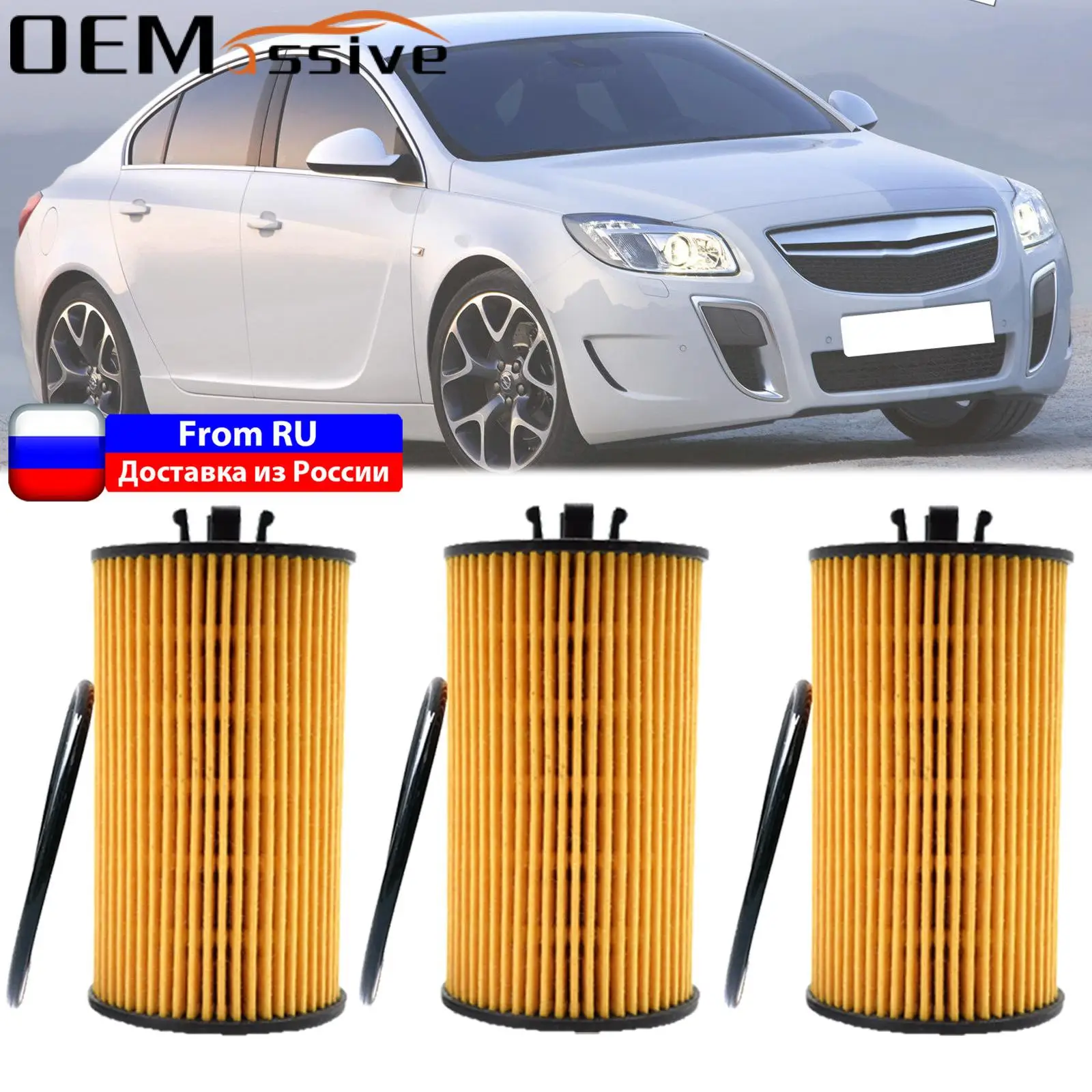 3X Filtro Olio Per Opel Vauxhall Holden Insignia A Buick Regal Chevrolet Vectra 2008 2009 2010 2011 - 2017 A16Xer A18Xer A16Let