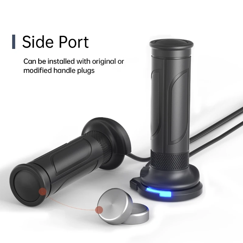 1 Pair Hand Grips Motorcycles ATV Electric Hot Heated Warm Hand Grips