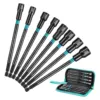 Libraton 8PCS Magnetic Nut Driver Set Metric Long Nut Drivers Impact Drill Long Shank Nut Driver Bits Hex Shank Long Power Bits 1