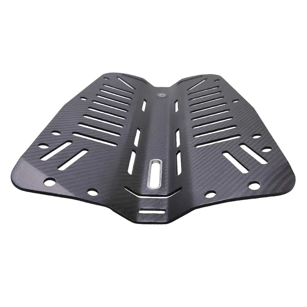 Deluxe Scuba Diving Carbon Fiber Backplate Lightweight Compacted Technical Cave Divers Back Plate 3