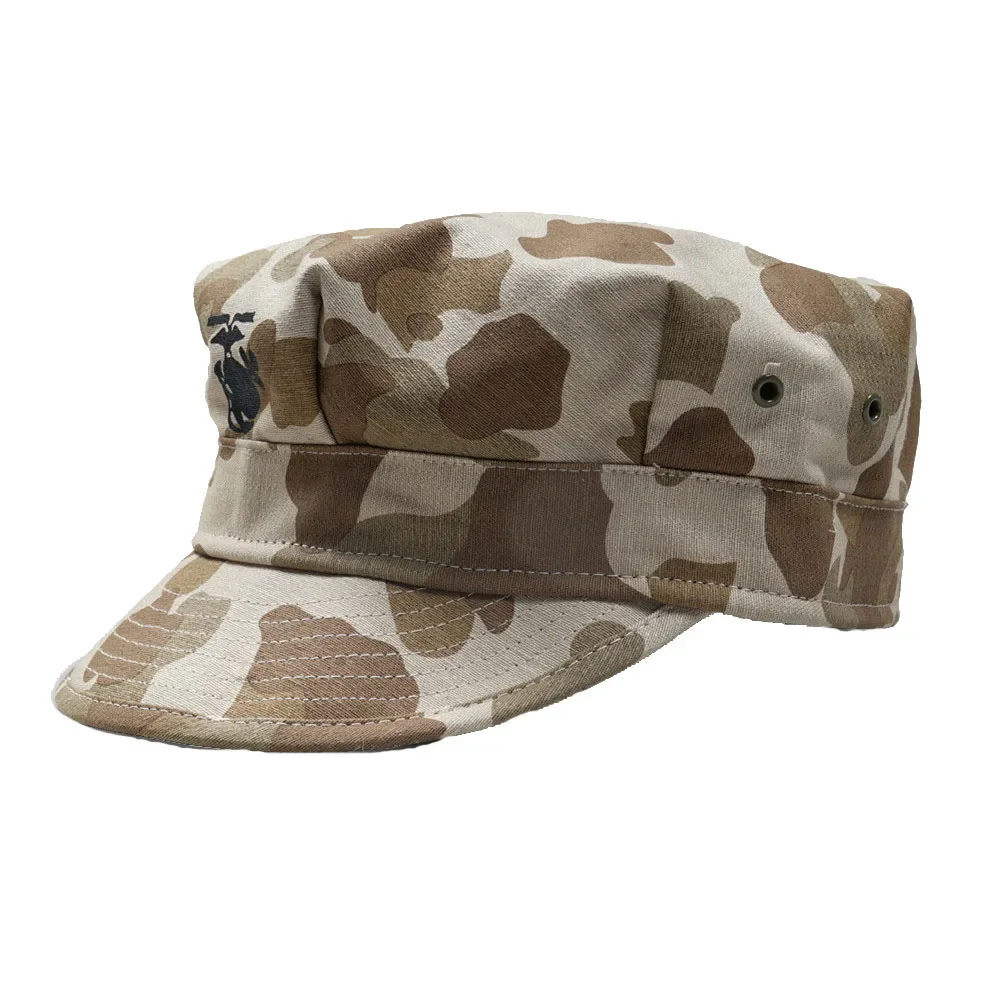 

US Army Camouflage Cap for Men, Army Sports Headdress, Vintage Shade, Outdoor, World War 2, Khaki