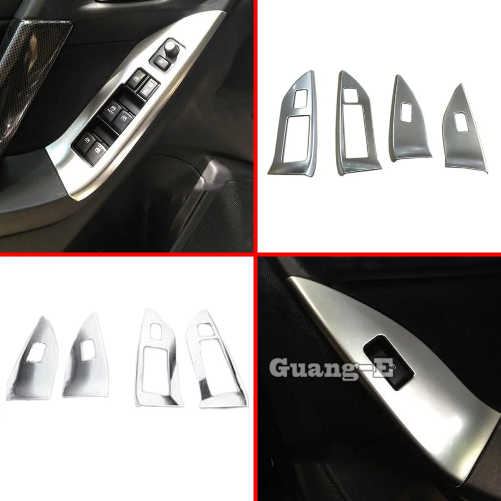 

Хромированный корпус из АБС-пластика для внутренней двери, окна, стекла, кнопки переключения, панели, отделки рамы, 4 шт. для Subaru Forester 2013, 2014, 2015, 2016, 2017